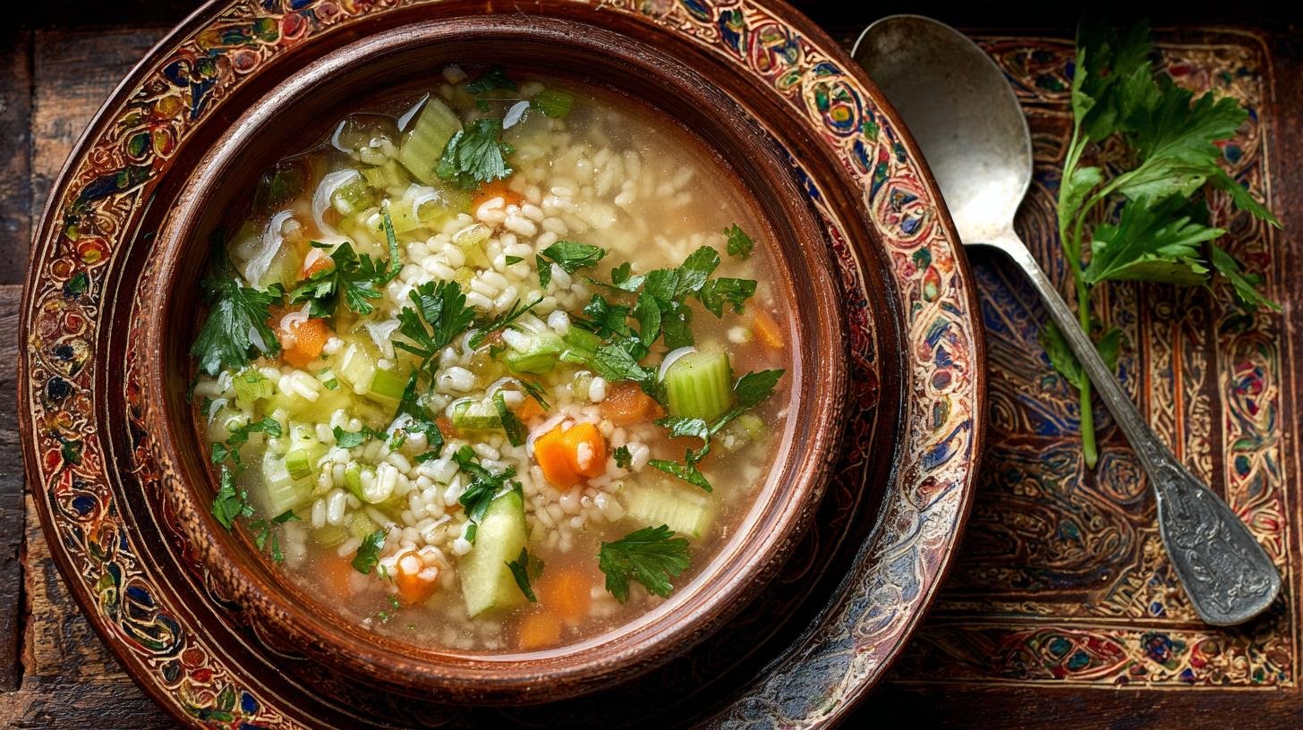 Rychlá polévka z rýže, lehká a sytá