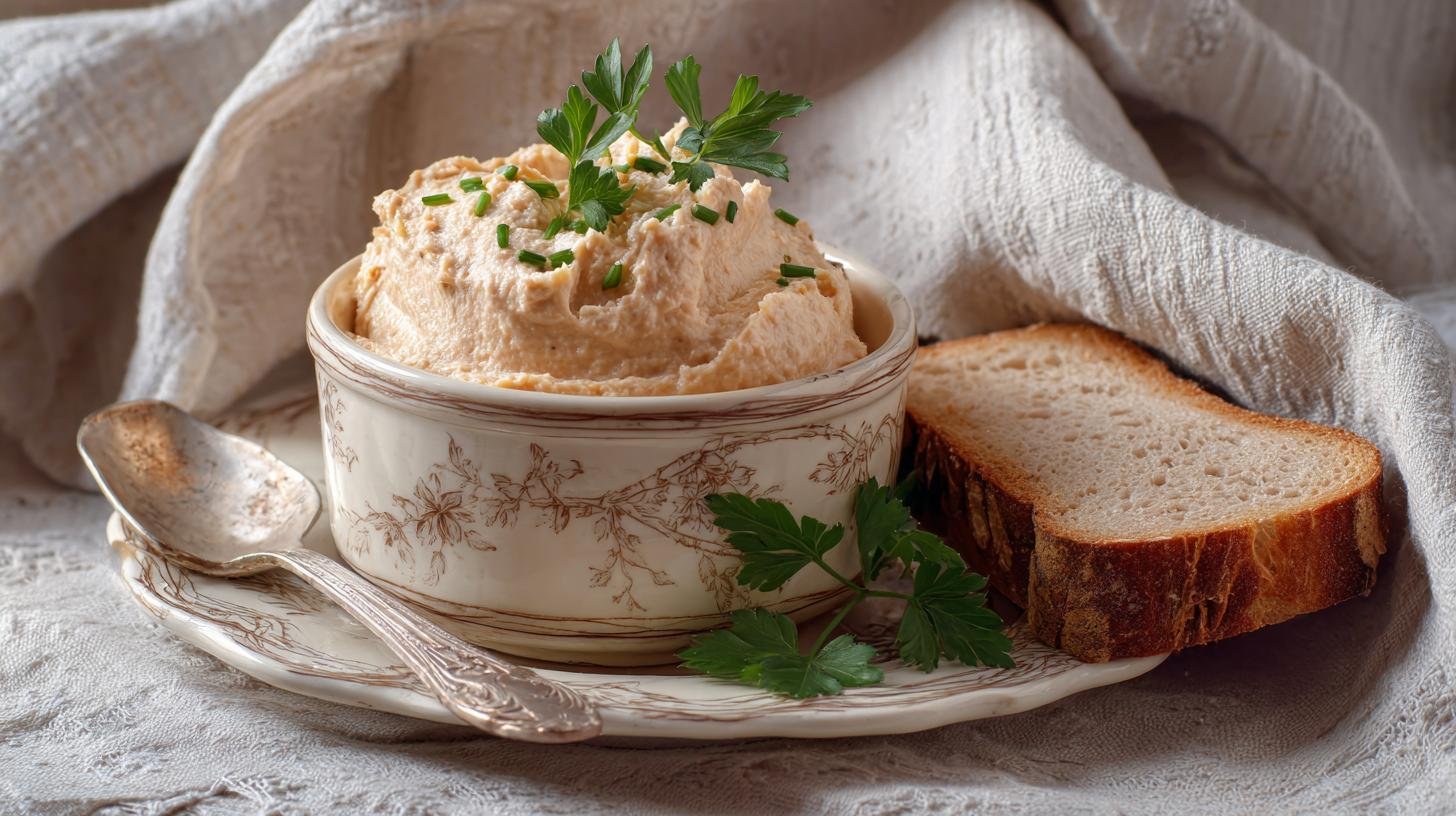 Domácí paštika z kuřecího masa, jemná a hladká. Recept krok za krokem