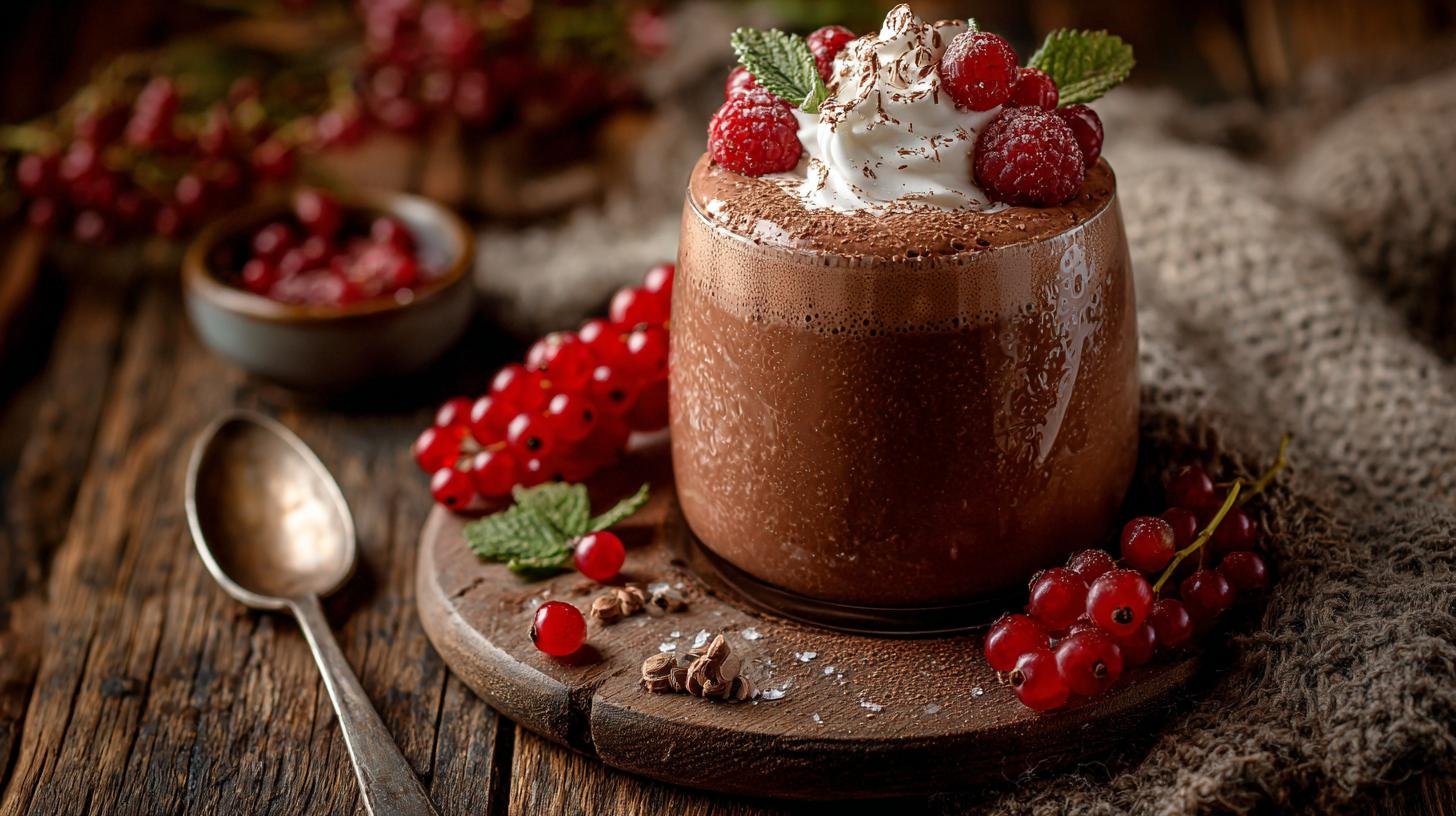 Dezert z kefíru a kakaa hotový za pár minut. Rychlý postup