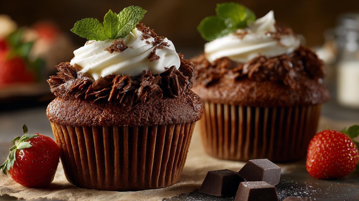 Muffiny s čokoládou a smetanou, rychlé a bez chyb