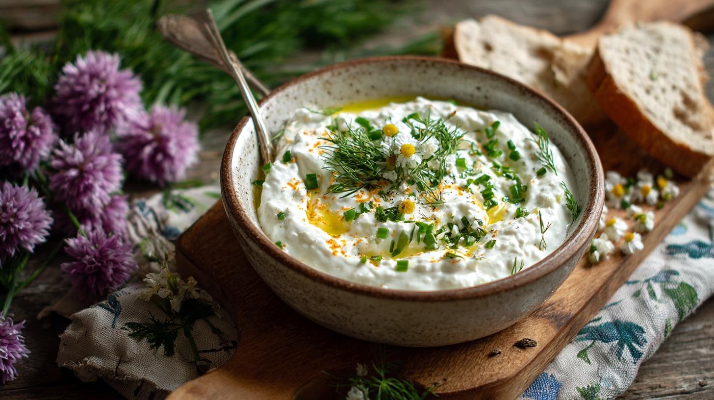 Rychlý dip z kefíru k večernímu posezení