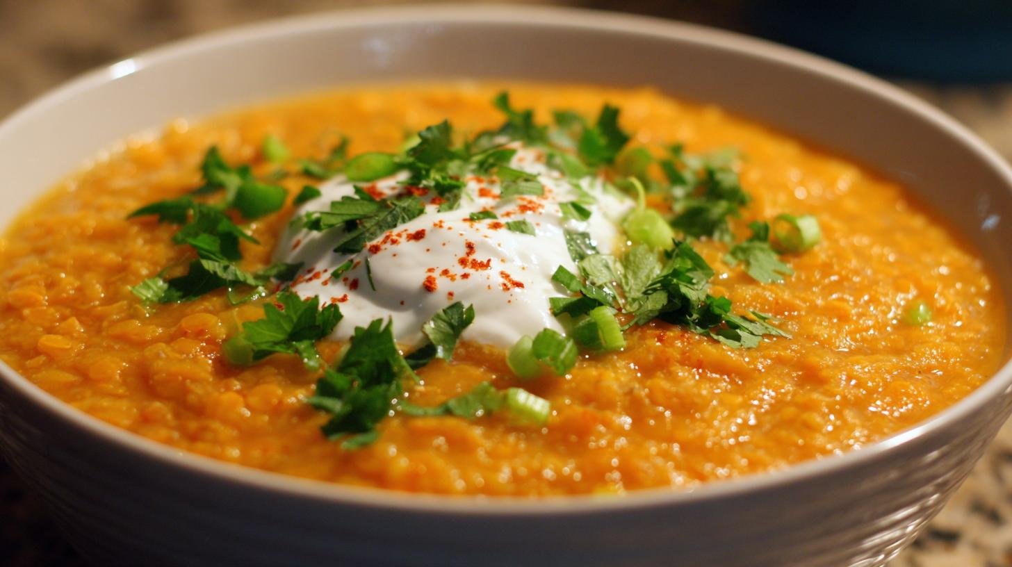 Krém z červené čočky, sytý za pár minut. Kde a kdy ho servírovat