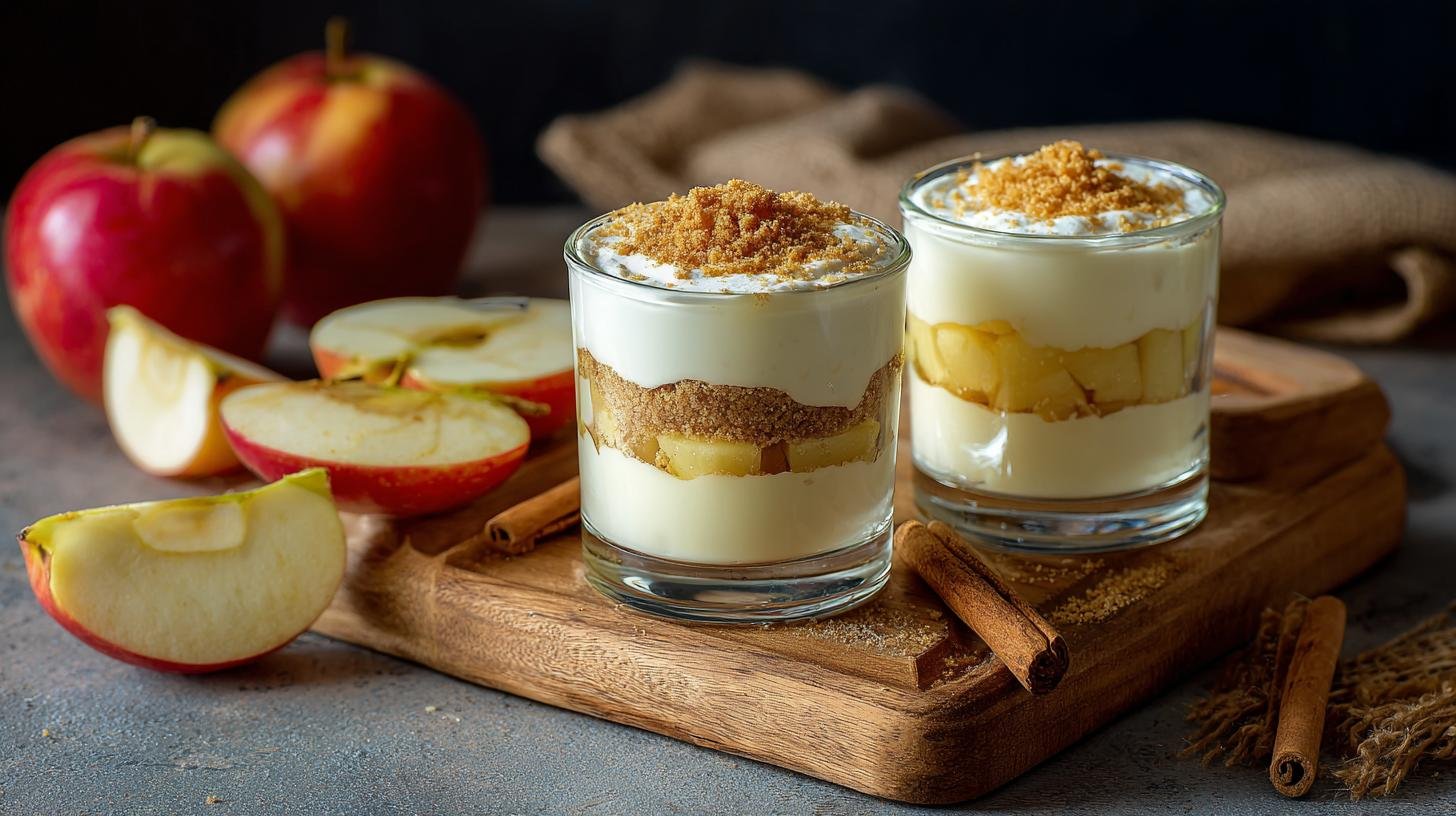 Dezert z tvarohu a jablek, sladký bez pečení. Příprava krok za krokem