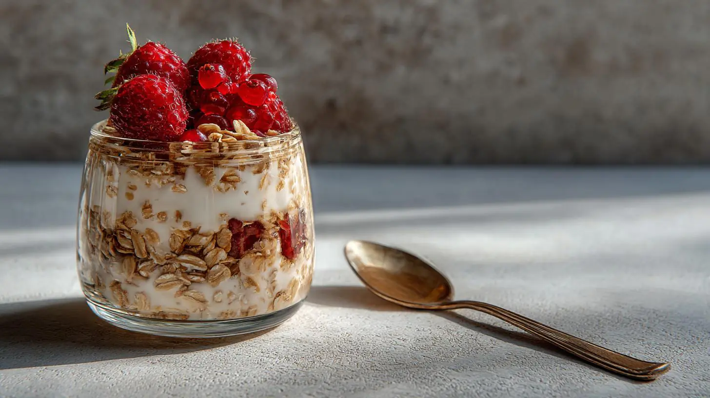 Jednoduchý dezert z ovesných vloček na lžičku