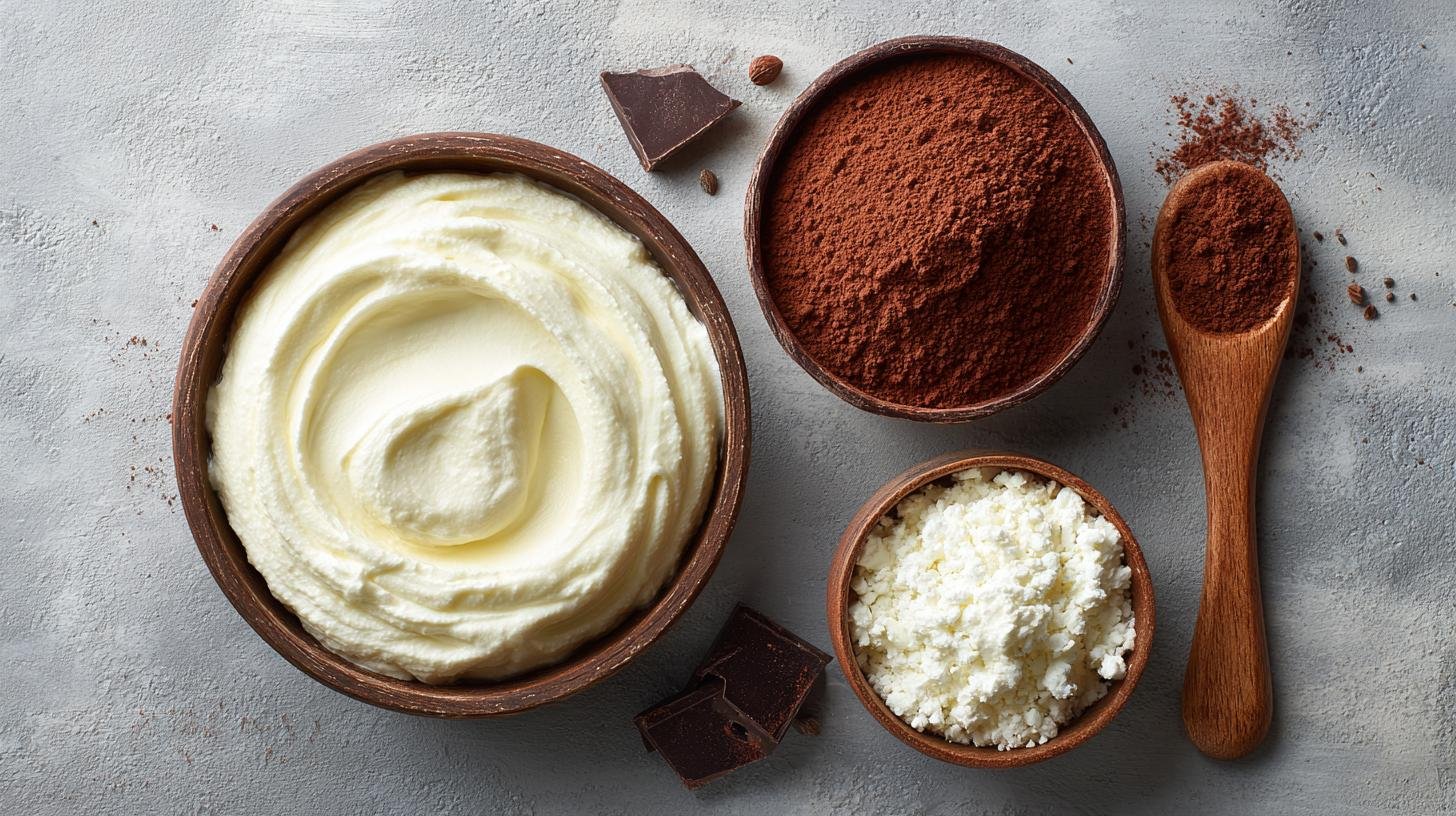 Nadýchaný krém z kefíru a kakaa, minimum surovin. Ingredience a pomůcky