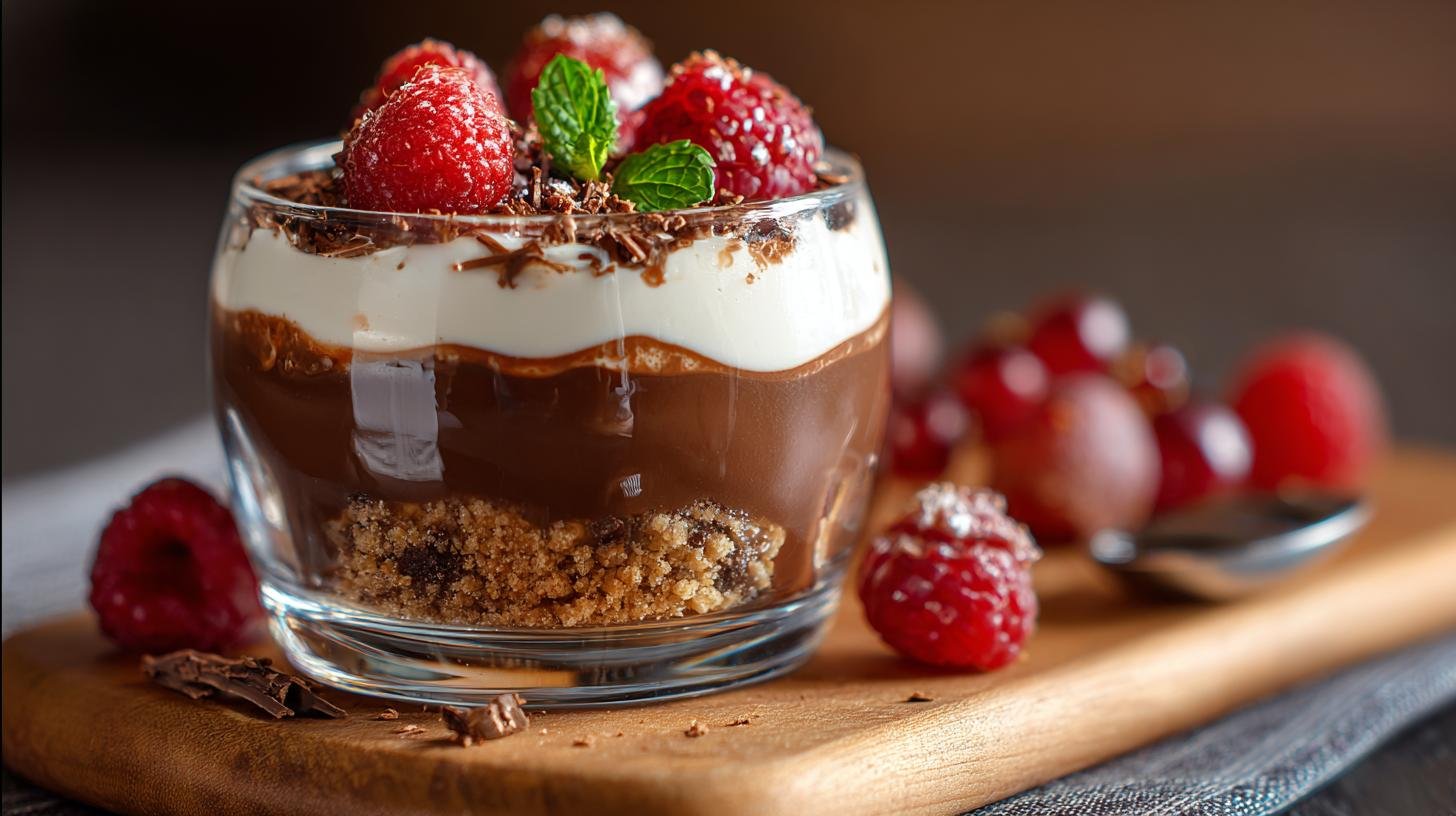 Dezertní pohár s čokoládou, rychlé řešení sladkého. Rychlý recept pro každý den