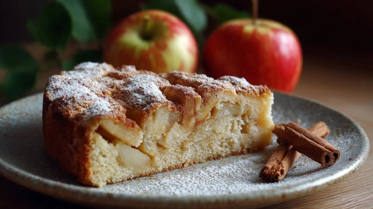 Koláč z jablek a skořice, jednoduchá domácí klasika