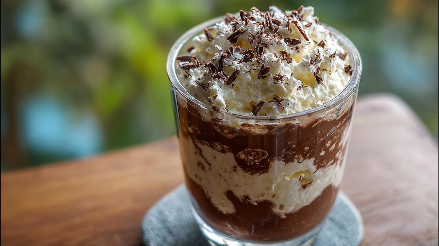 Rychlý dezert do skleničky z tvarohu, smetany a kakaa. Vylepšení, úsporné triky a malé tajemství