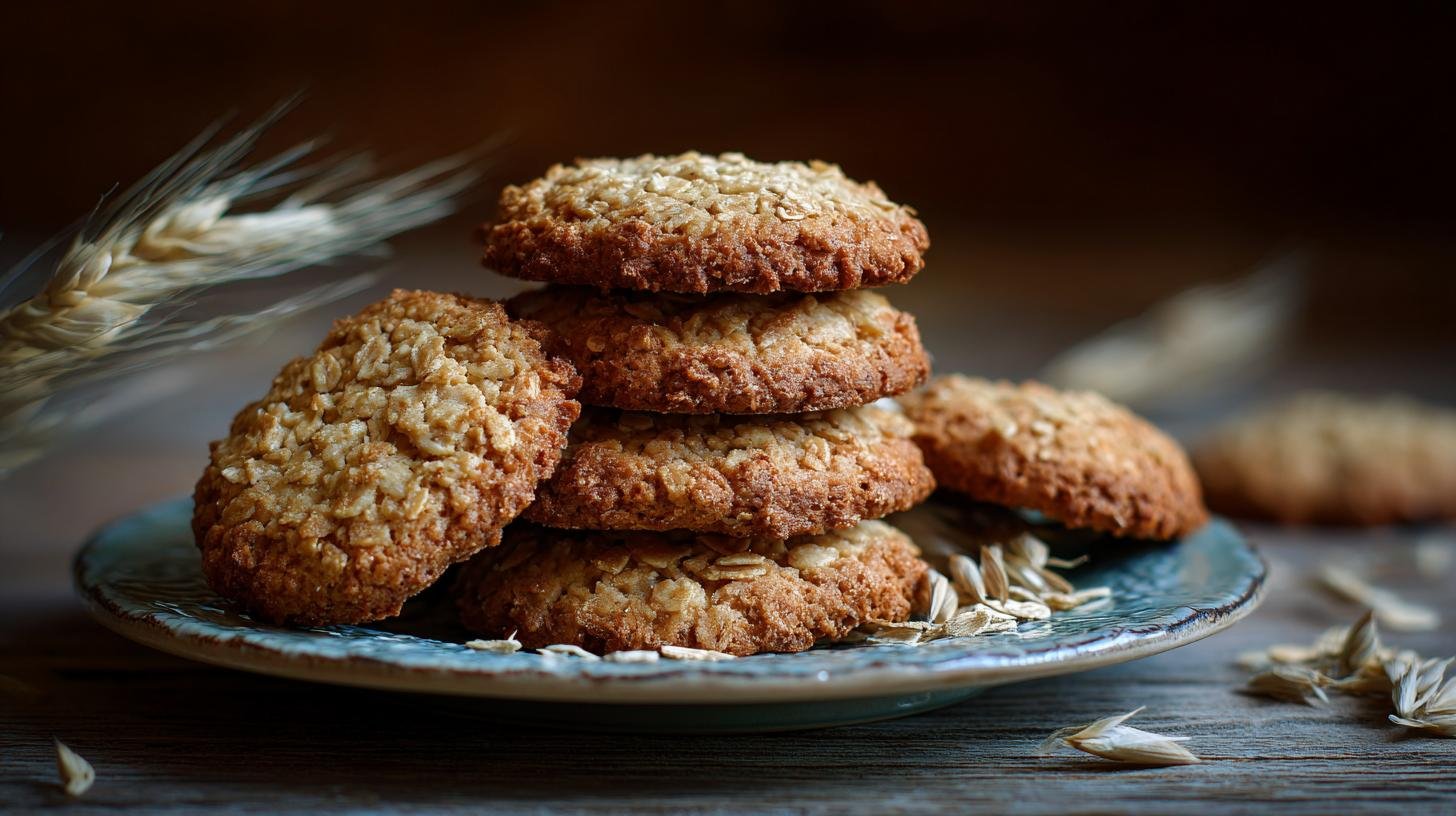Domácí sušenky z ovesných vloček s jemnou chutí
