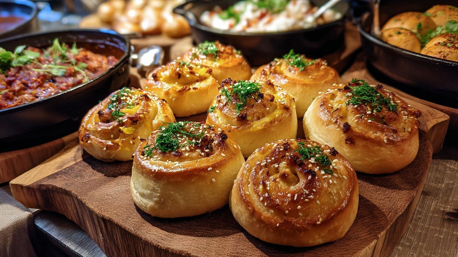 Slané buchty s tvarohem pro teplý stůl