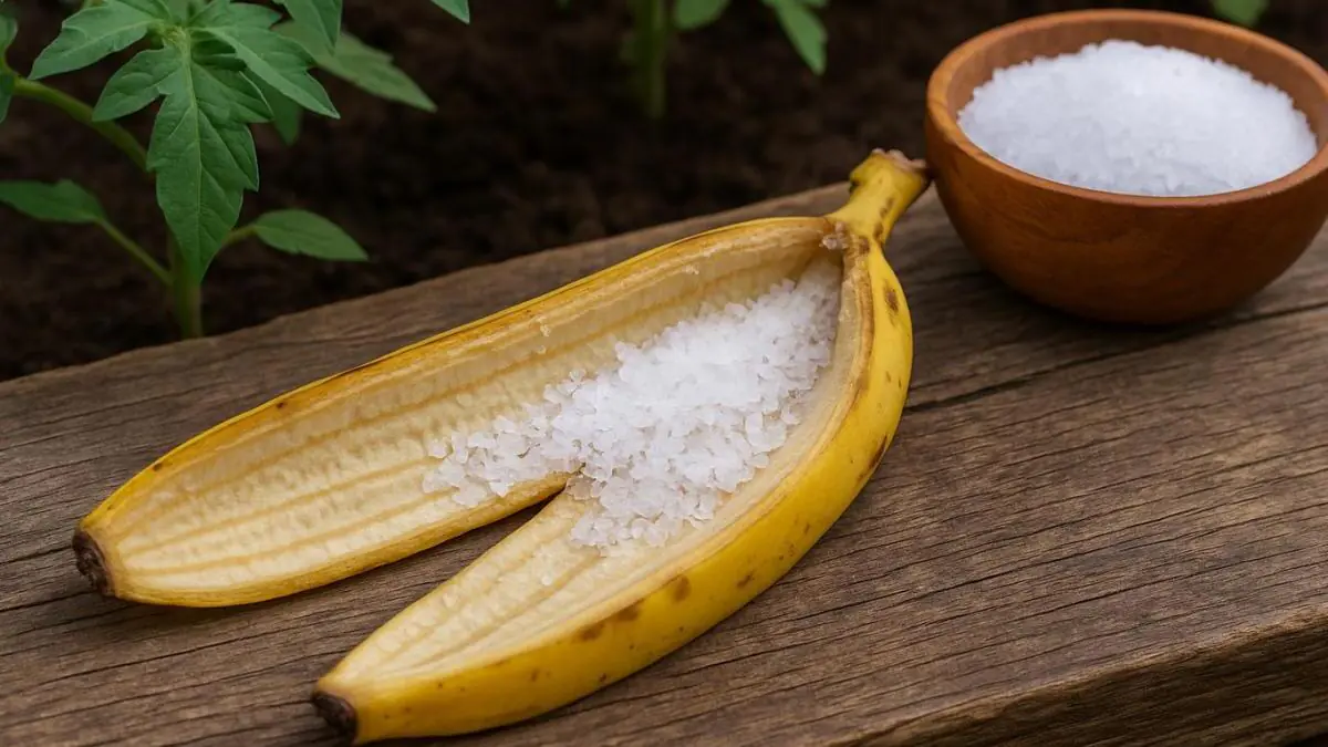 bananovou slupku posypu soli celou zimu se raduji ze sve vynalezavosti nejlepsi vychytavka pro zahradniky