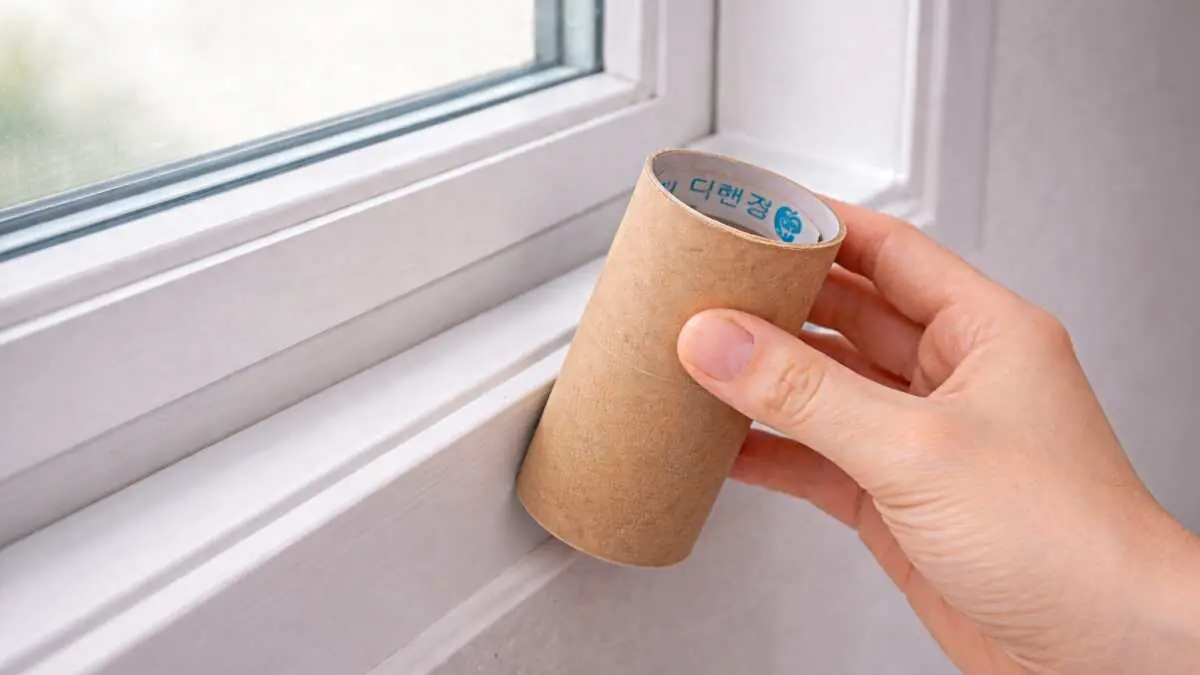 Přiložte ruličku od toaletního papíru k okennímu rámu… Proč jsem to nevěděl dříve